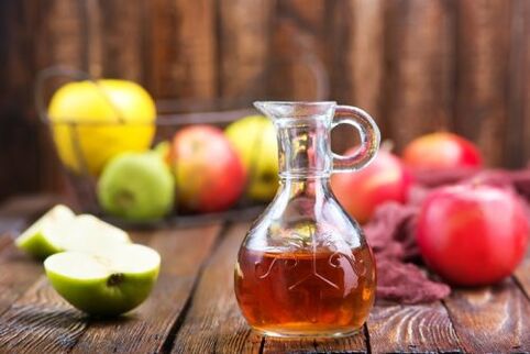 appelciderazijn voor de preventie van spataderen